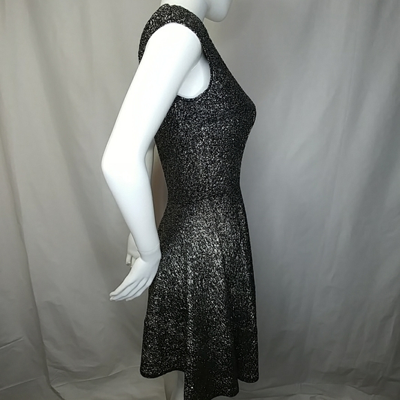 Bar III Stretch Sparkly Metallic Party Dress Sz M - Picture 3 of 6